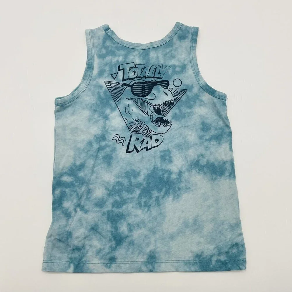 Osh Kosh B'Gosh Youth‎ Boys Size 7/7A Tie Dye Graphic Print Sleeveless Tank 374